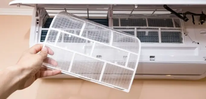 Limpieza de filtros de aire acondicionado